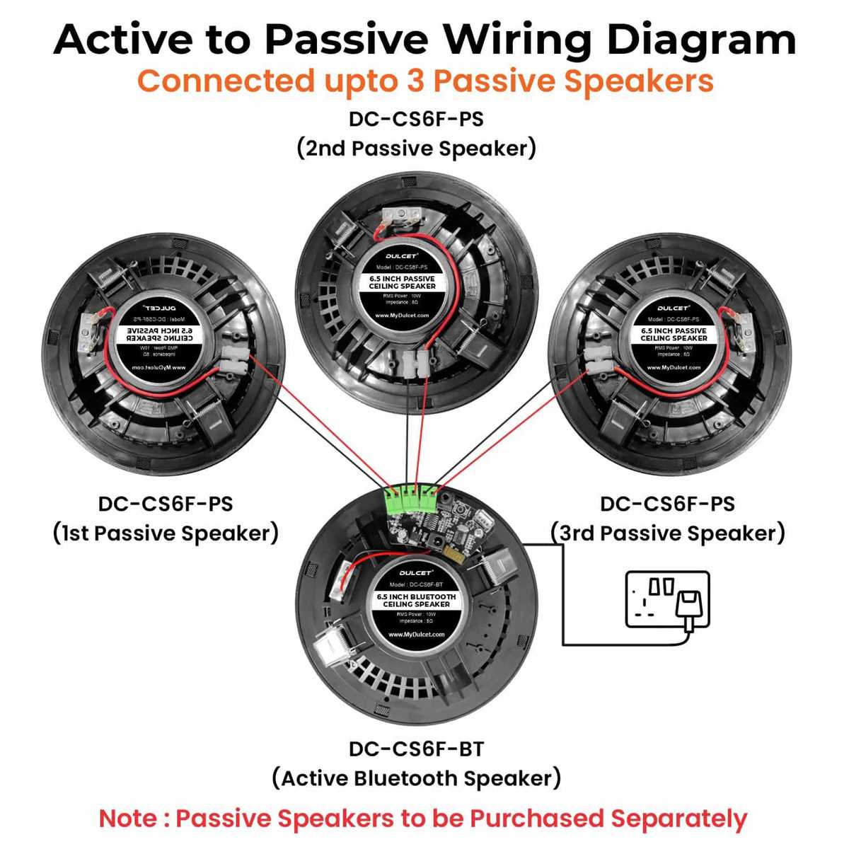 wiring diagram for ceiling speakers