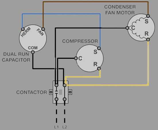 wiring diagram for dual run capacitor