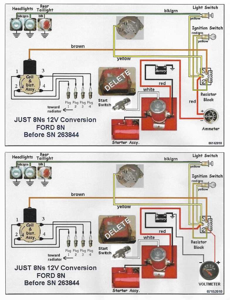 wiring diagram for ford 8n 12 volt