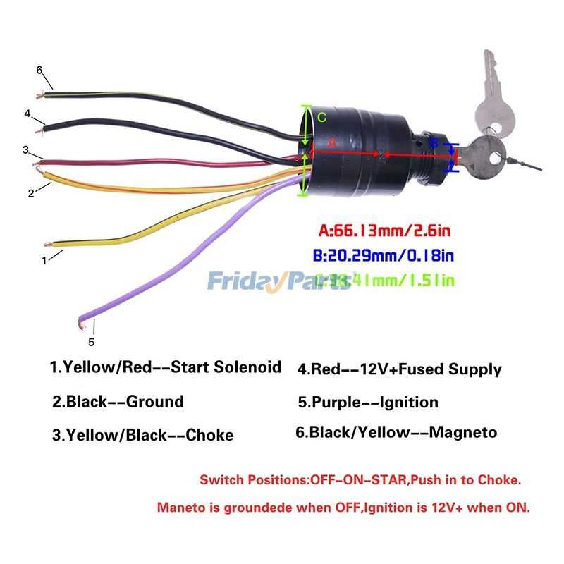 wiring diagram for mercury ignition switch