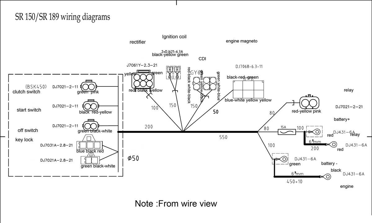 wiring diagram for mini bike
