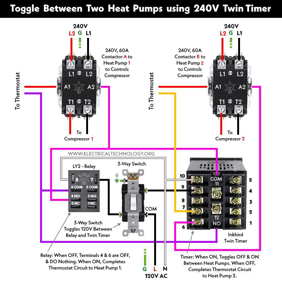 wiring diagram heat pump
