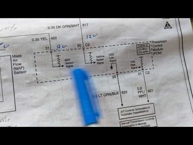 wiring diagram mass air flow sensor
