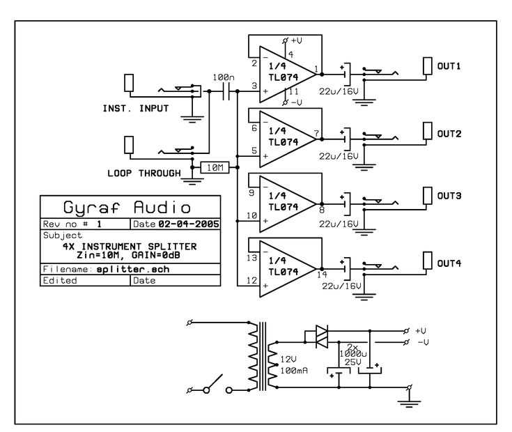 splitter circuit diagram