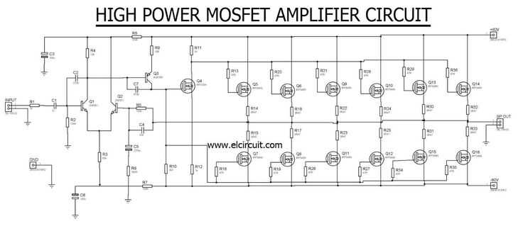 mosfet amplifier circuit diagram