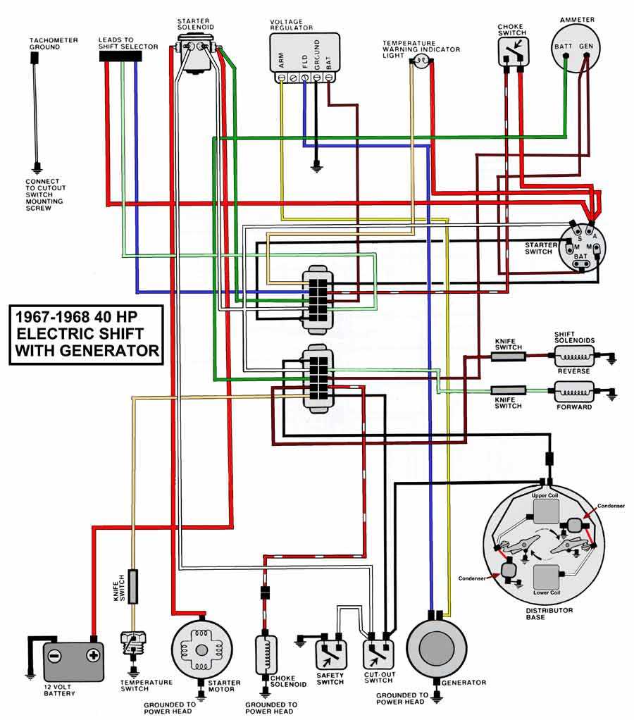 evinrude ignition switch wiring diagram