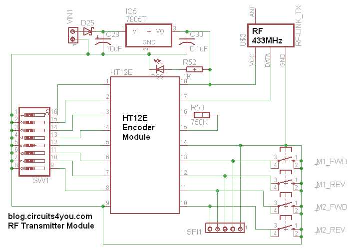 rf remote control circuit diagram