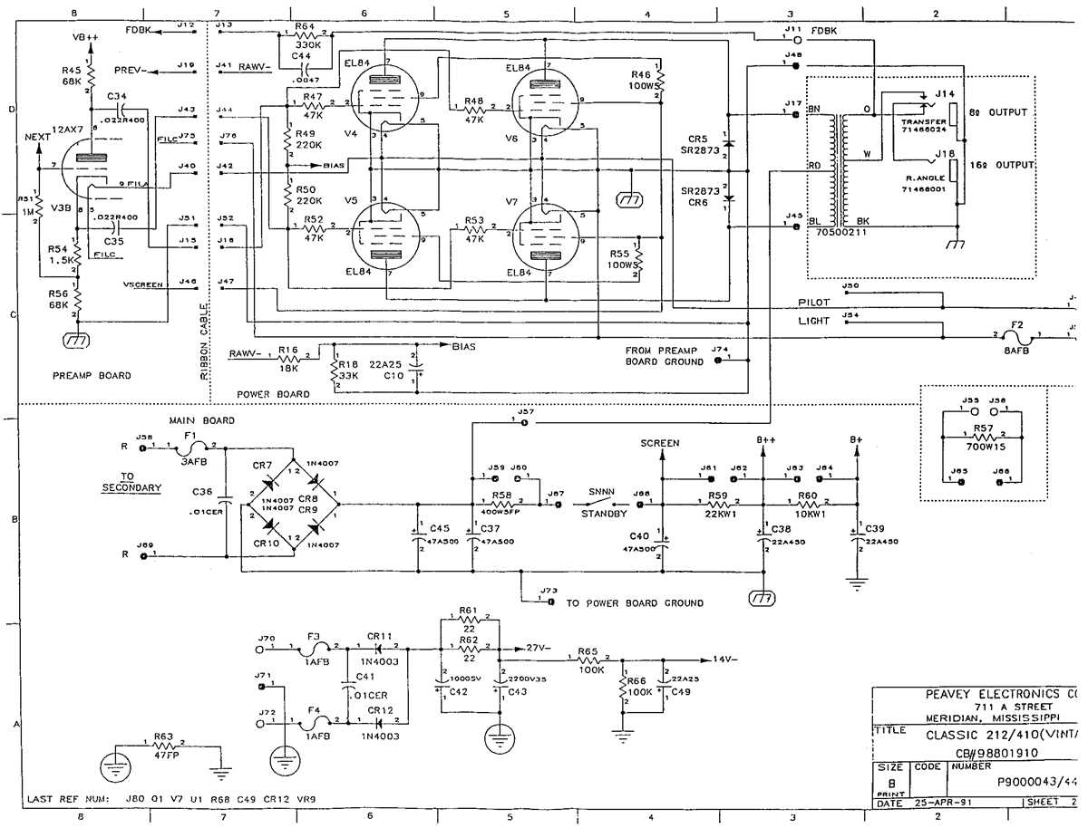peavey cs 800 schematic diagram