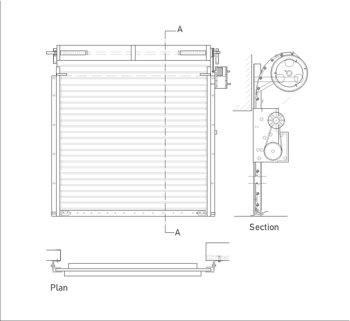 roller shutter door schematic diagram