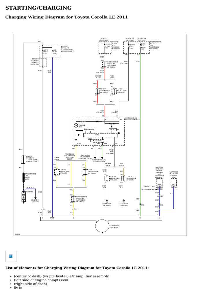 2011 corolla radio wiring diagram