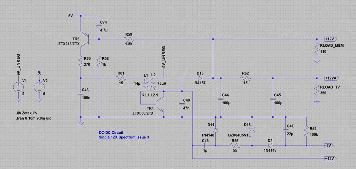 zx spectrum circuit diagram