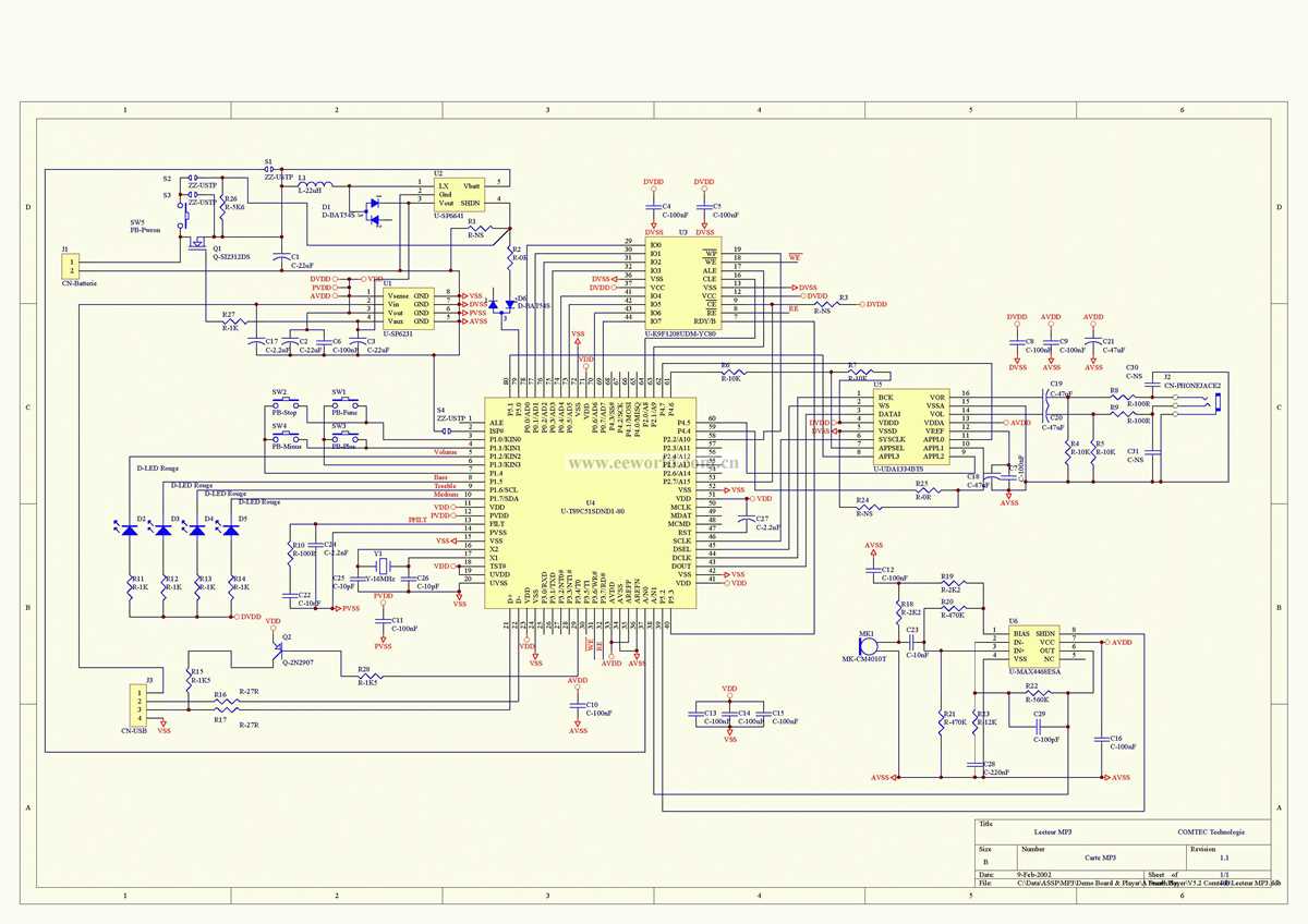 mp3 circuit diagram