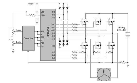 bldc motor speed controller circuit diagram