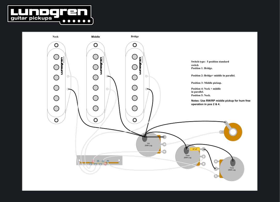 guitar pickups circuit diagram