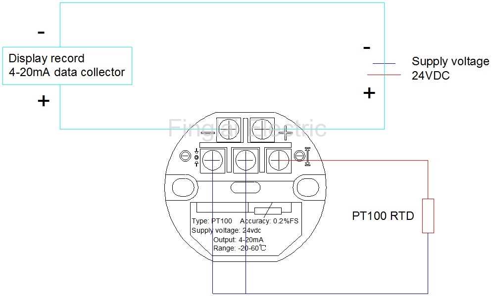 pt100 circuit diagram