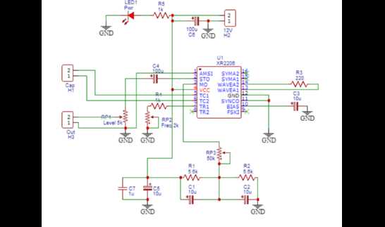 xr2206 function generator circuit diagram