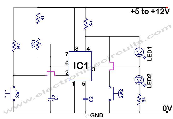ne555p circuit diagram