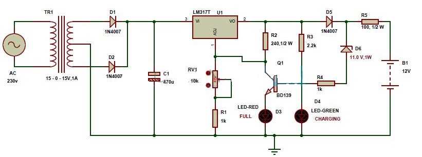 circuit diagram of charger