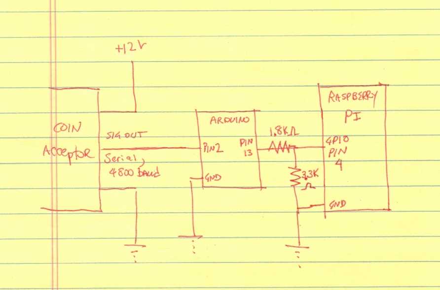 coin acceptor circuit diagram