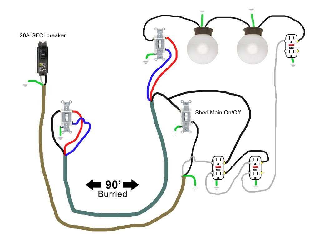 wiring diagram for shed