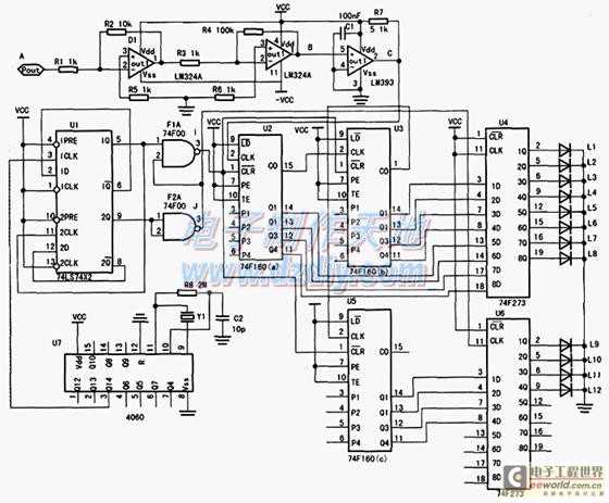 digital frequency meter circuit diagram