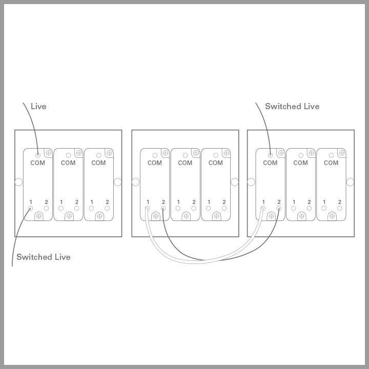 3 gang 3 way switch wiring diagram uk