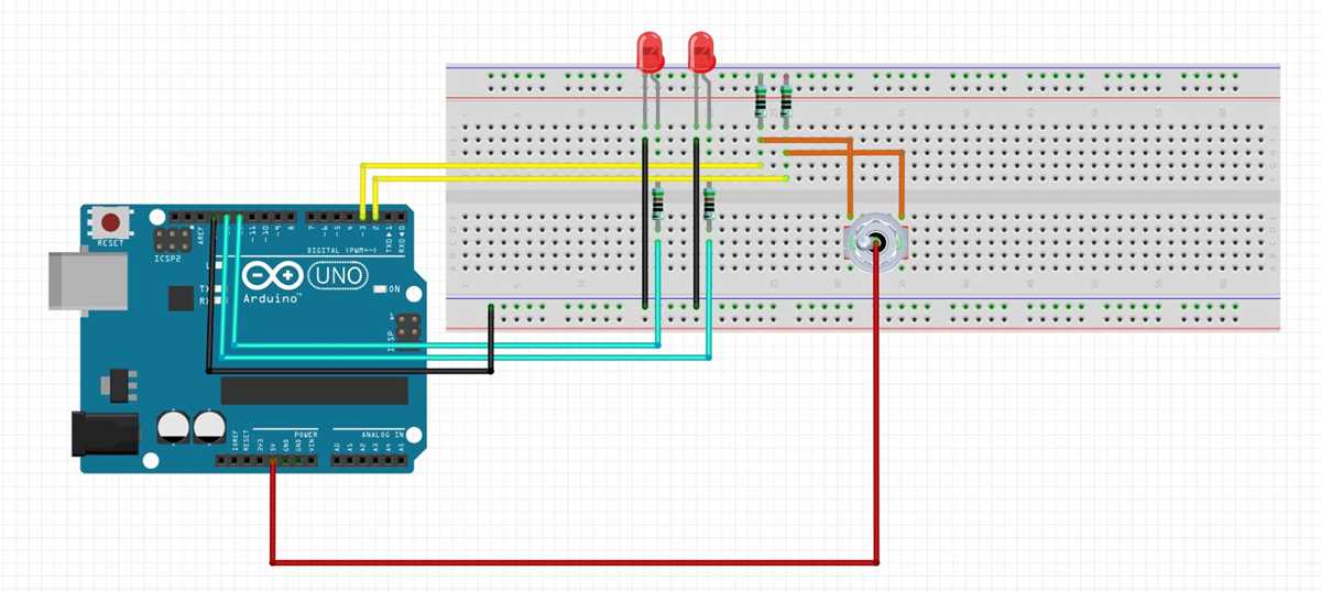 arduino and led lights schematic diagram