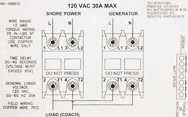 wiring diagram generator transfer switch