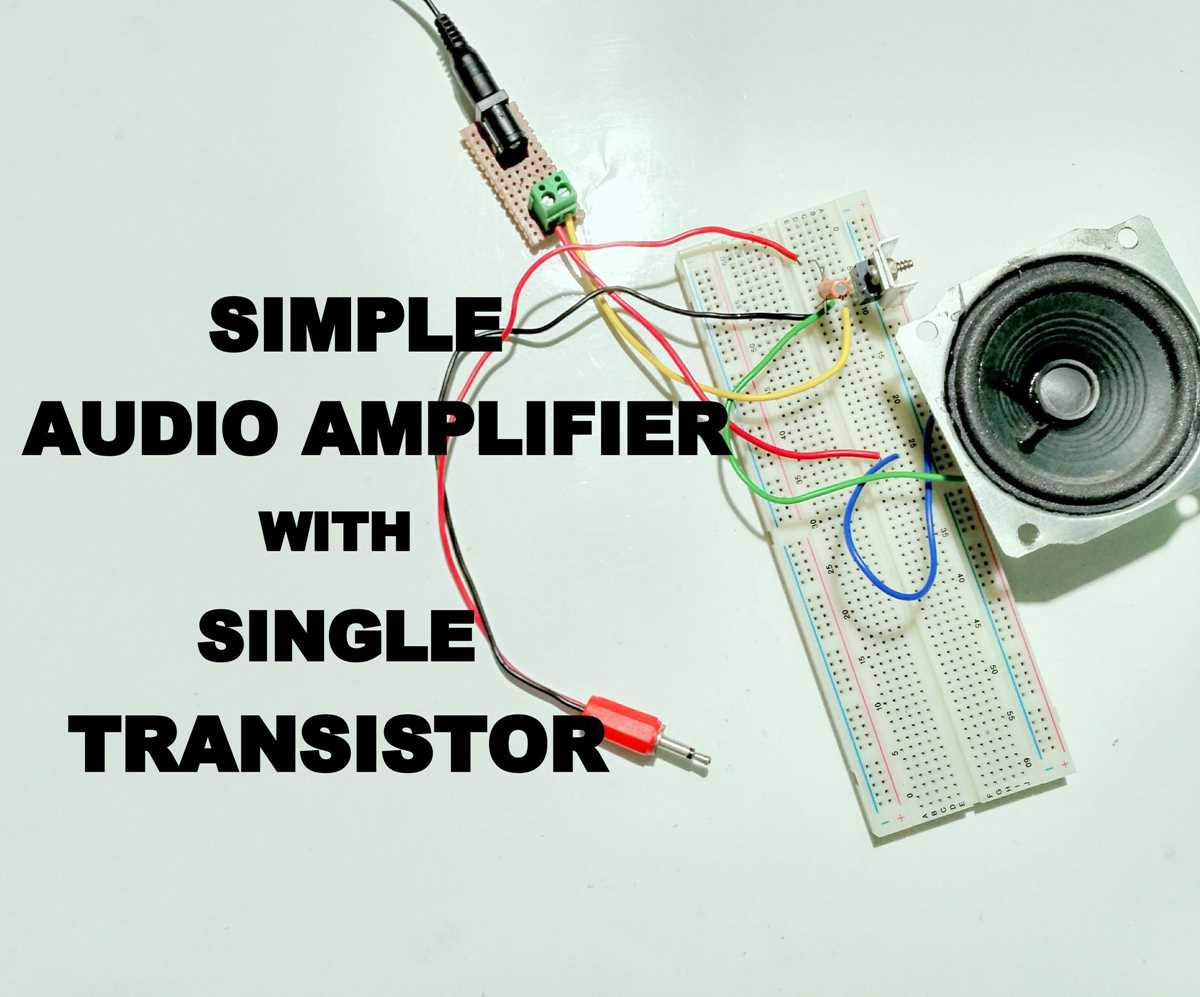 simple transistor amplifier circuit diagram