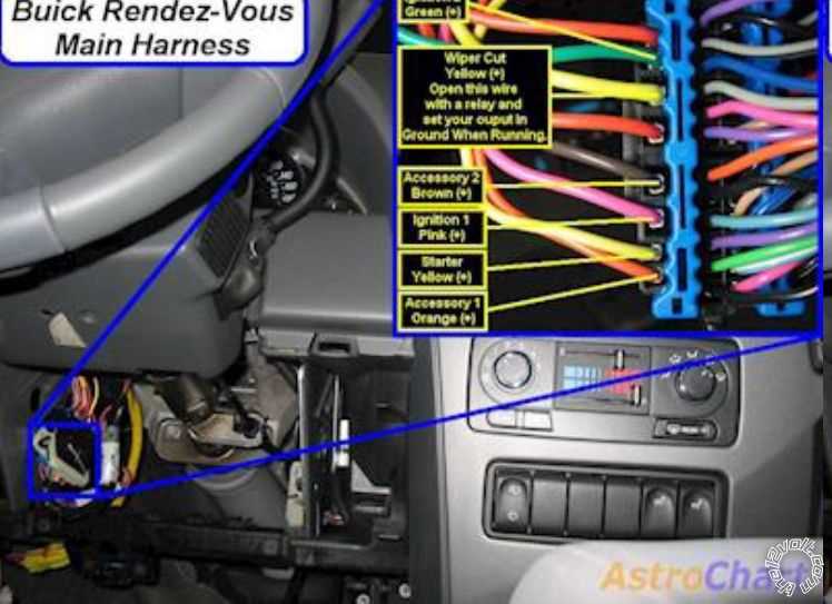 2004 buick rendezvous radio wiring diagram