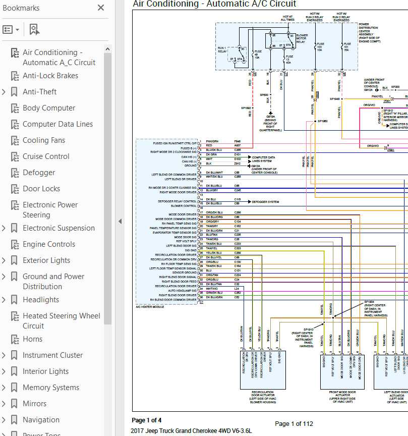2009 jeep grand cherokee radio wiring diagram