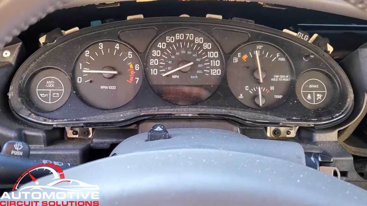 2003 buick century instrument cluster schematic diagram