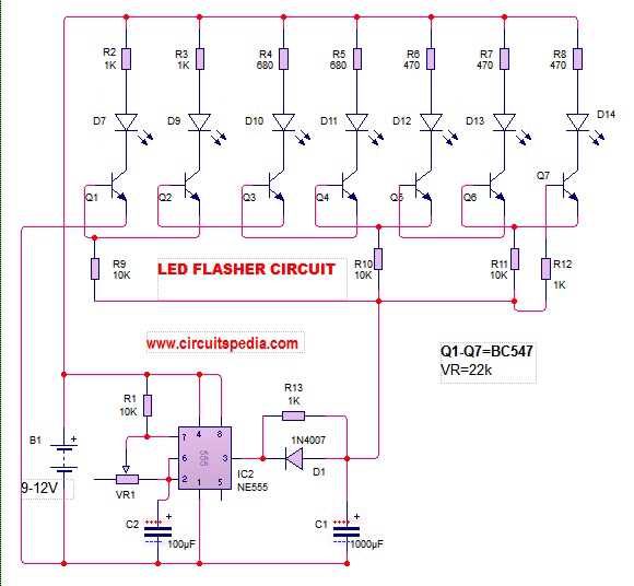 12v led circuit diagram