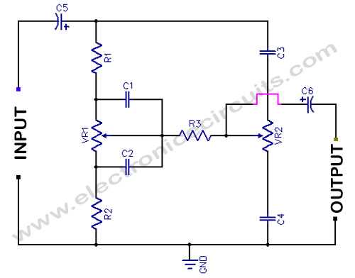 simple bass treble circuit diagram simple bass treble circuit diagram