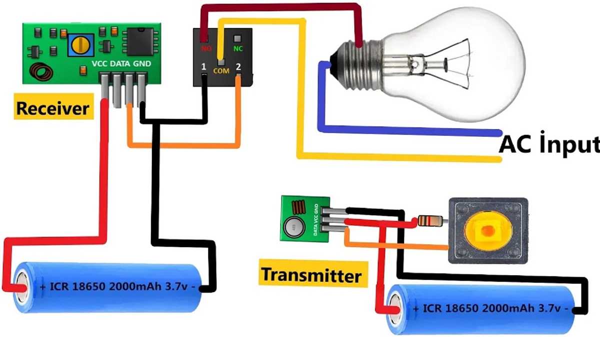 remote control switch circuit diagram
