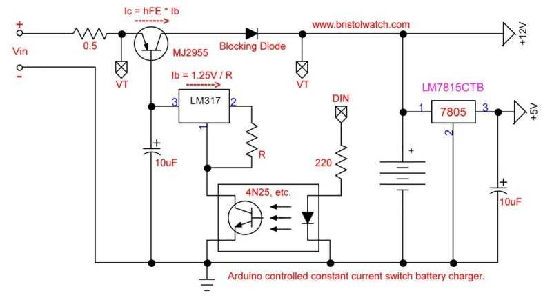solar panel controller circuit diagram