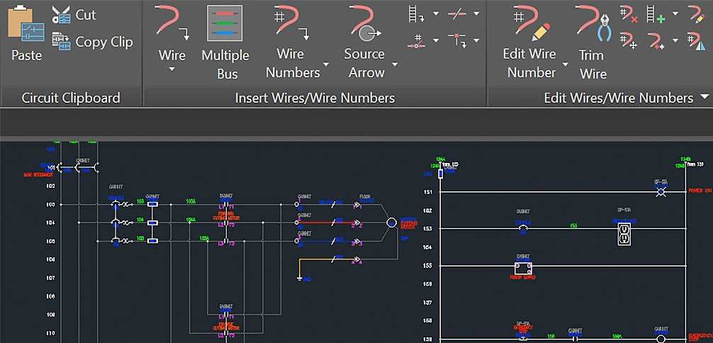 autocad circuit diagram