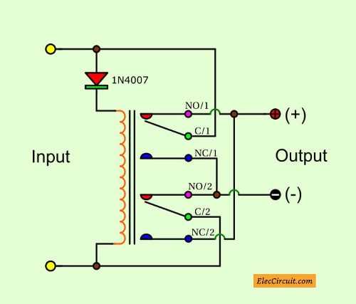 reverse polarity switch wiring diagram