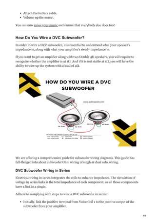 subwoofer wiring diagram